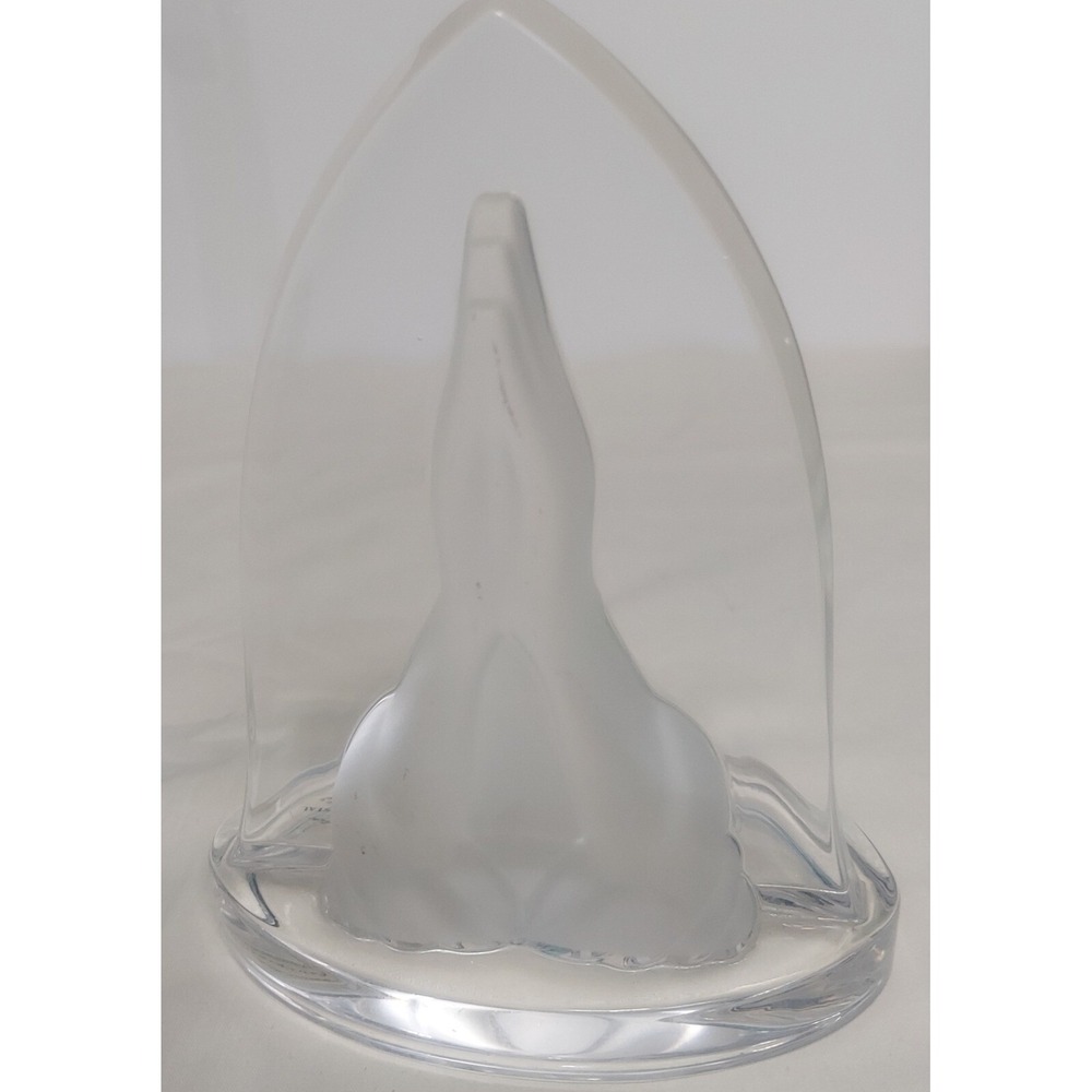 Teleflora praying hands Crystal Figurine 24% Lead Bohemian Czech Republic Decor